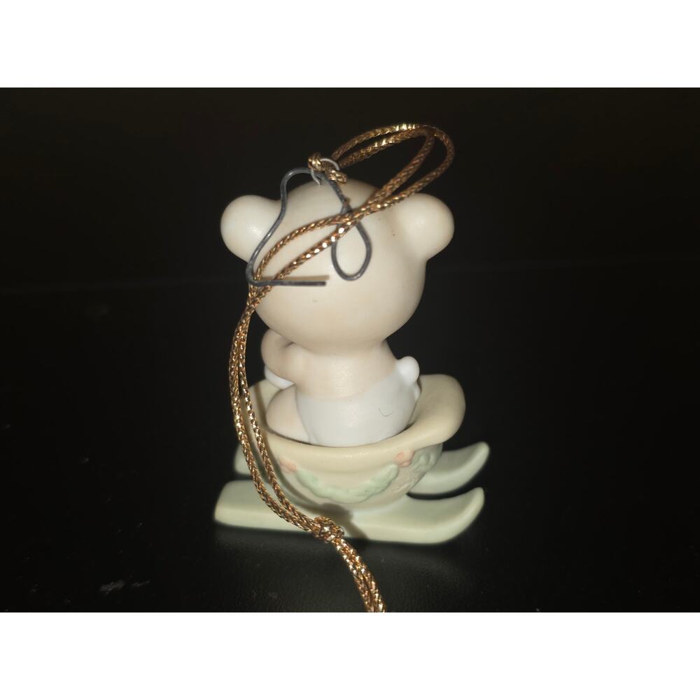 Precious Moments Bear The Good News Of Christmas 1987 Ornament Enesco 104515 - Picture 4 of 10